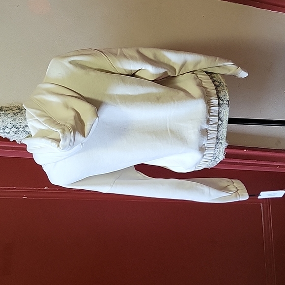 Calvin Klien Performance Off-White Hoodie Top Size Small - Picture 13 of 14